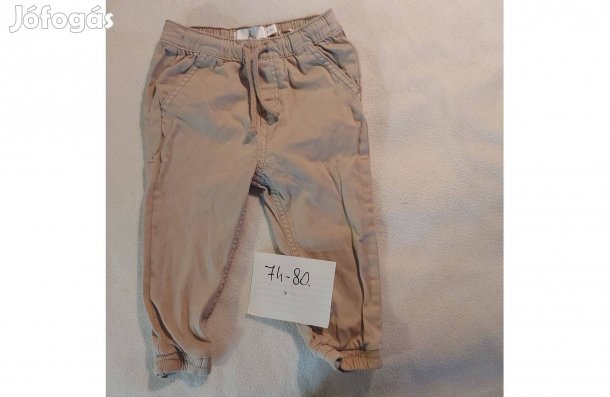 Kisfiú vászon nadrág, 74/80-as méretű