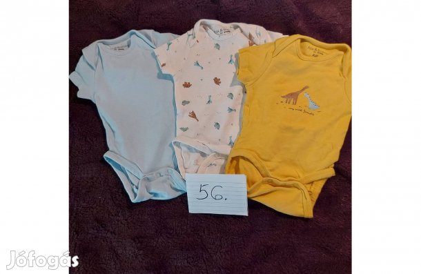 Kisfiúnak 56-os rövidujjú body (3 db)