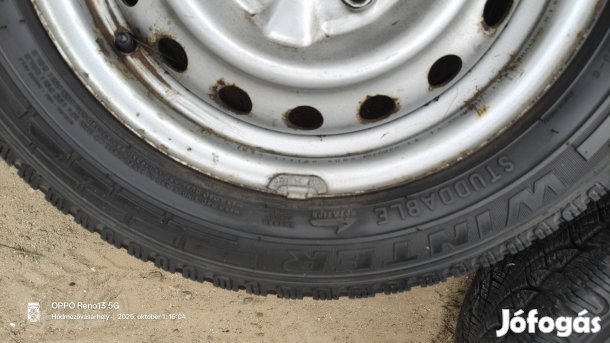 Kishaszon acélfelni téligumi garnitúrával(nissan nv200)