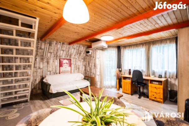 Kisház az erdő mellett