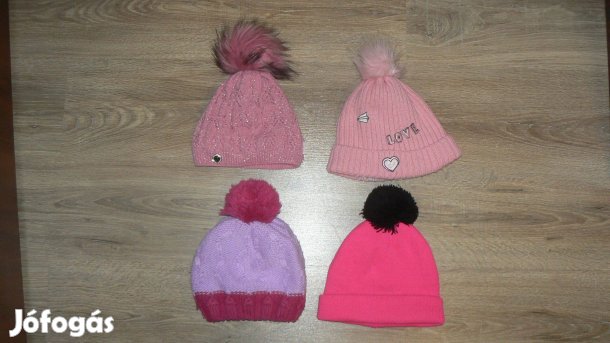 Kislány 5-7 év téli meleg bélelt sapka Hibátlan!