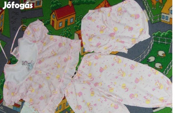 Kislány, 3 részes pizsama szett. 92/98