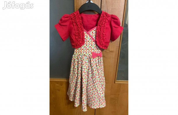 Kislány alkalmi ruha boleróval 6-7 év
