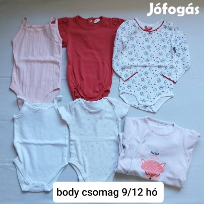 Kislány body csomag 9/12 hó