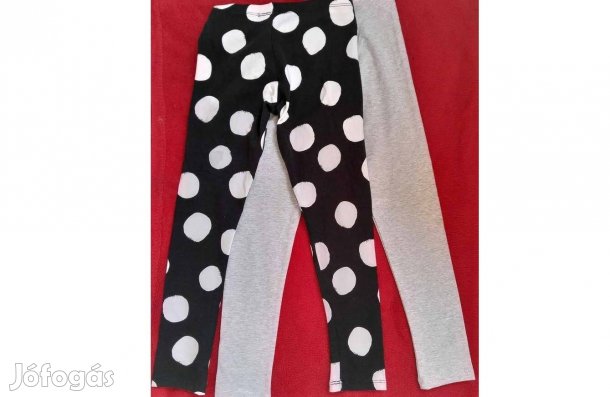 Kislány cica nadrág 122-es Új 2 db