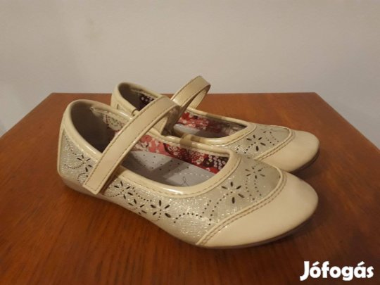 Kislány drapp cipő, alkalmi, EU 30, Új