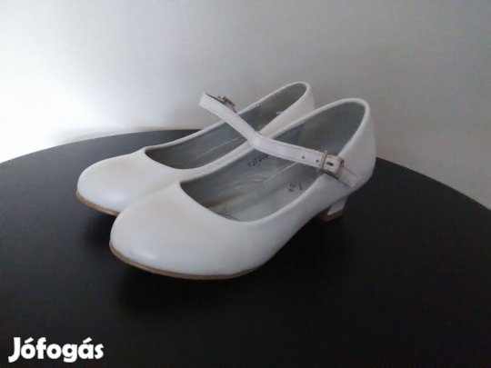 Kislány fehér alkalmi cipő, EU 31, BTH: 18 cm