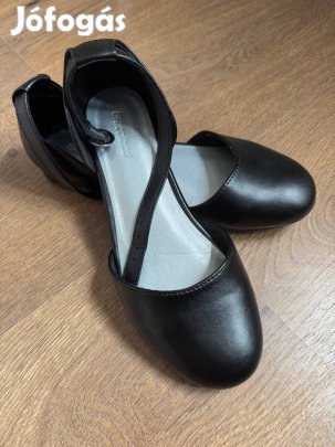 Kislány fekete alkalmi cipő 33