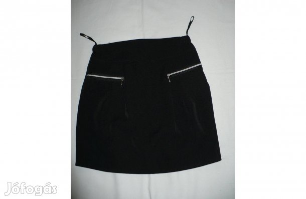 Kislány fekete ünnepi szoknya, 134-es méret