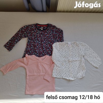 Kislány felső csomag 12/18 hó