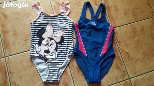 Kislány fürdőruha 6 év új kék Cactus Clone márka és Minnie 6 év újszer
