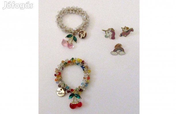 Kislány karkötők és kitűzők Új