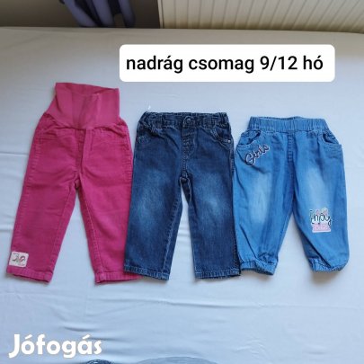 Kislány nadrág csomag 9/12 hó