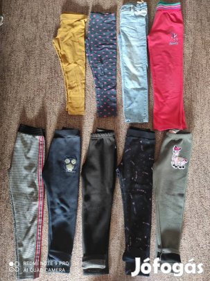 Kislány nadrág csomag 9 db, 110-116