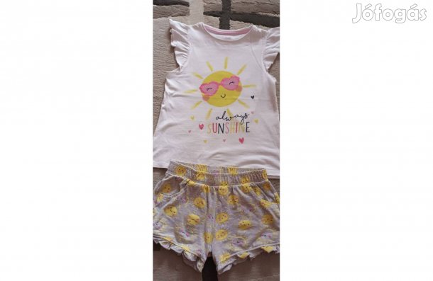 Kislány napocskás póló + nadrág szett újszerű 6-8 év 1100 Ft