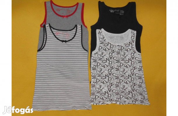 Kislány pamut atléta, trikó.Új, vagy alig felvett.7 db.146-152.10-11év
