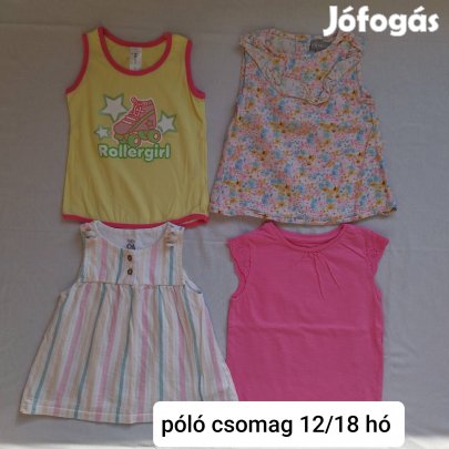 Kislány póló csomag 12/18 hó