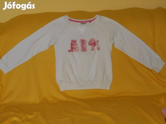 Kislány pulóver, aranyos, cica díszes, Next márka.11 év, 146-152