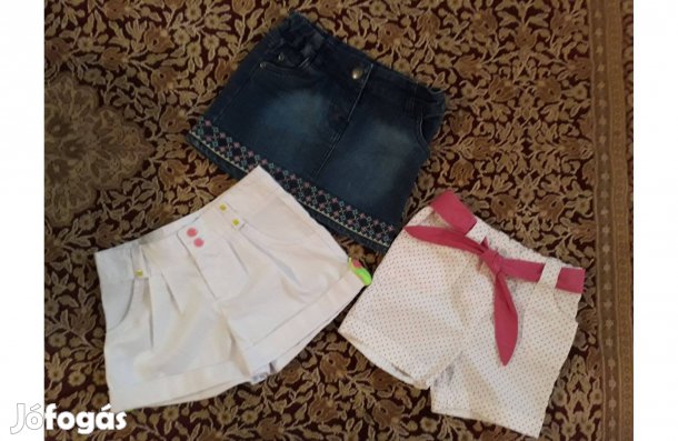 Kislány rövid nadrágok és szoknya, 4-5 év