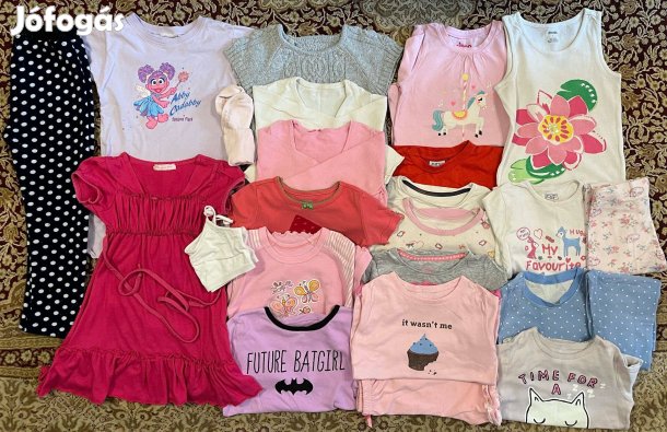 Kislány ruhacsomag 4 évesre, 56 db