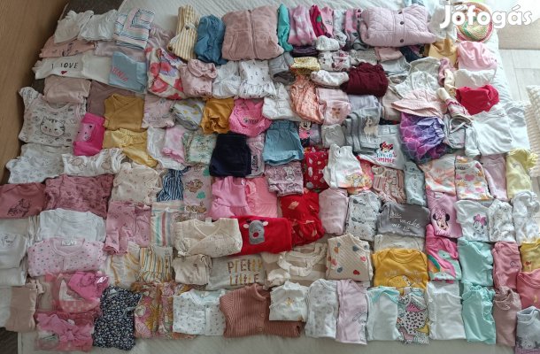 Kislány ruhacsomag 50-98-as méretig vegyesen - több, mint 150 darabos