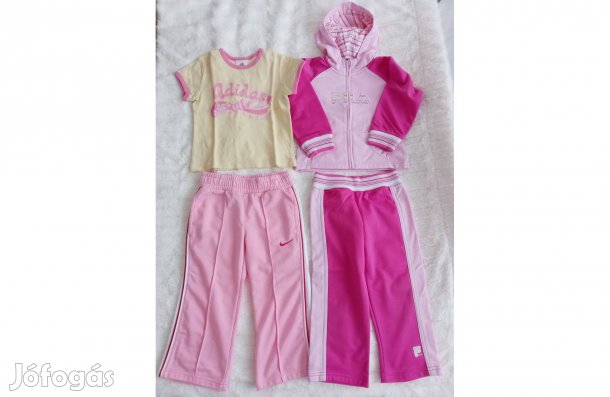 Kislány tavaszi ruhacsomag szabadidő ruha nadrág póló adidas nike fila