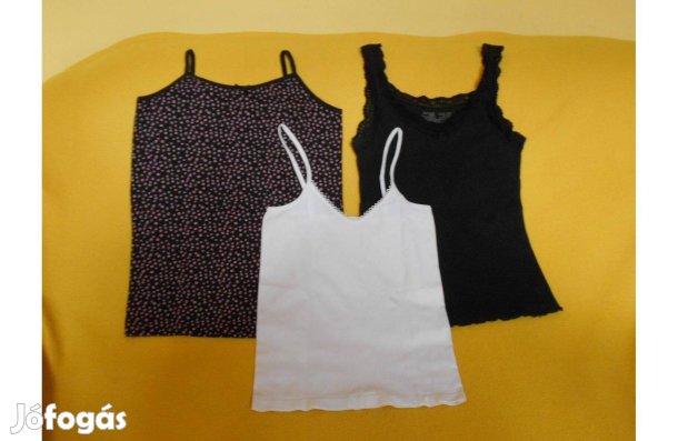 Kislány trikó, atléta. Új - újszerű, pántos, pamut. 10-12 év.146-152