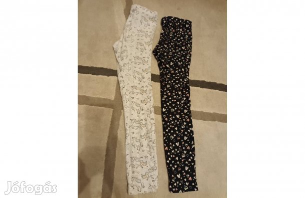 Kislány újszerű leggings unikornis +szives 9-10 év 1900 Ft / 2 db