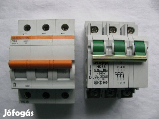 Kismegszakító 3 fázisú, 2 db