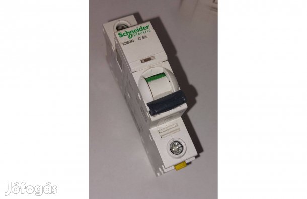 Kismegszakító, 1P, C, 6A, Acti9 iC60N, A9F04106, Schneider