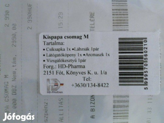 Kispapa csomag - fehér M