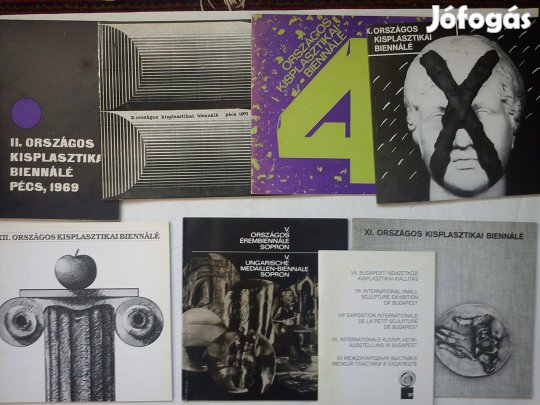 Kisplasztikai kiállítási katalógusok