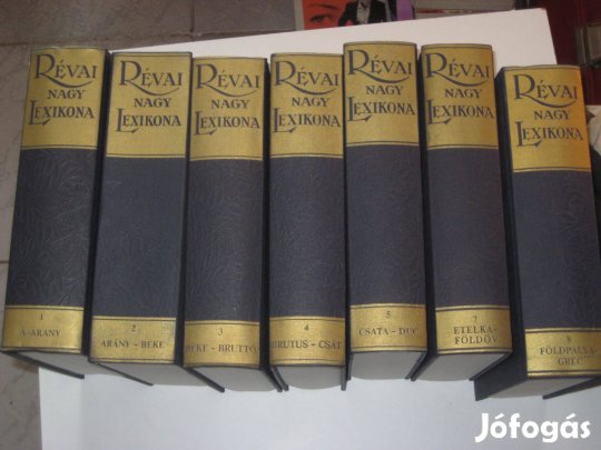 Kiss Révai Nagy Lexikona 1-5, 7-8 (7 db)