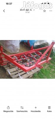 Kistraktor rugókapás kombinátor