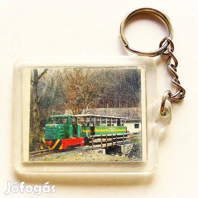 Kisvasút 2 oldalas kulcstartó