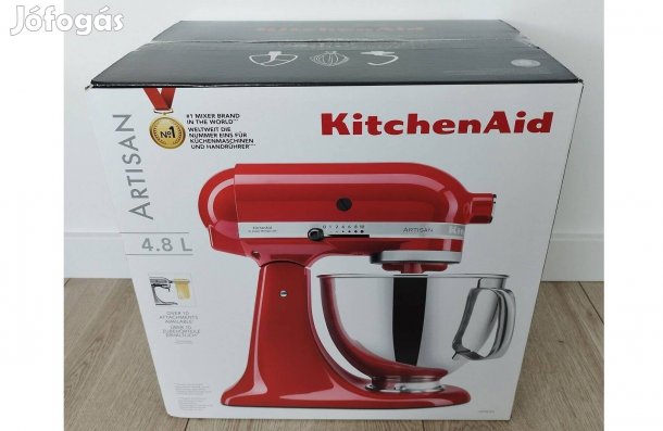 Kitchenaid Artisan 4,8 l konyhai robotgép, dagasztó 5Ksm125EER piros