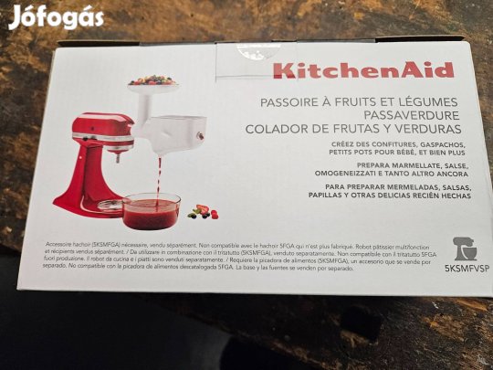 Kitchenaid - Tartozék pürésítéshez és szűréshez 5Ksmfvsp Új