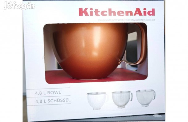 Kitchenaid rozsdamentes, Réz színű tál 4,8L