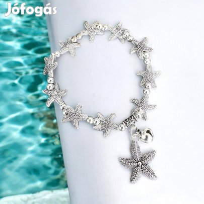 Kitti ezüst színű csillag bizsu karkötő