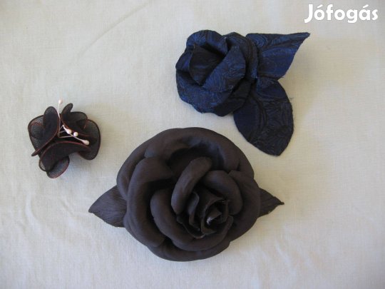 Kitűző női ruhára, 3 db