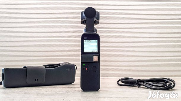 Kiváló DJI Osmo Pocket gimbal kamera + tartozékok! 4K UHD akciókamera!