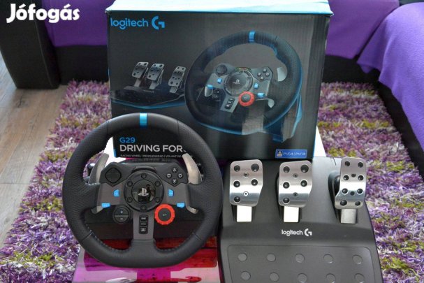 Kiváló Logitech G29 kormány + Posta! PS5, PS4, PC, Playstation 4