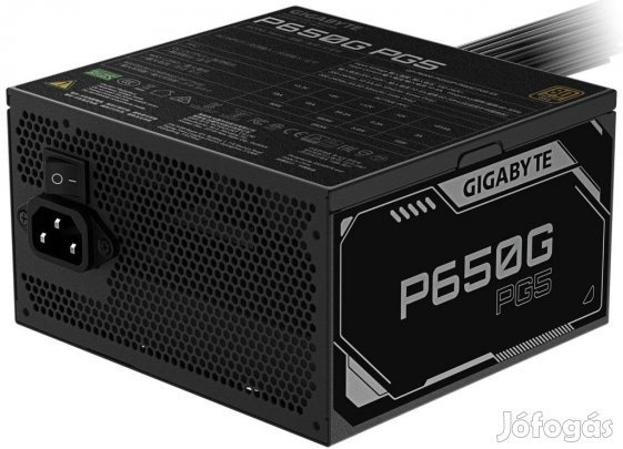Kiváló, újszerű 650W tápegység GigaByte GP-P650G PG5 80+ Gold INTEC PC