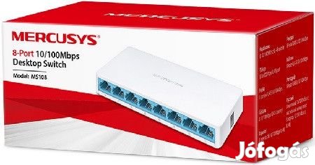 Kiváló, újszerű 8 portos switch Mercusy MS108 INTEC PC