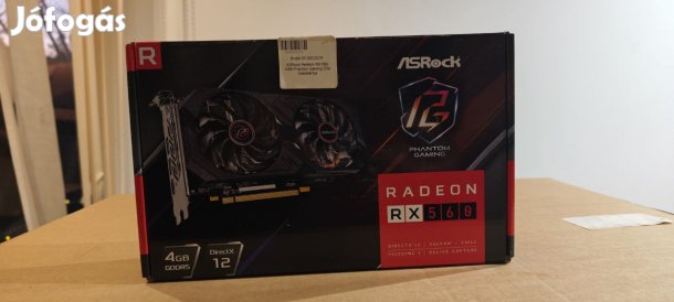 Kiváló, újszerű ASRock Radeon RX560 4GB Phantom Gaming Elite