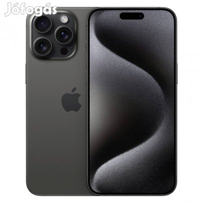 Kiváló, újszerű Apple iPhone 15 Pro Max 256GB Black Titanium;;only