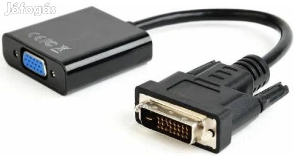 Kiváló, újszerű DVI-D/VGA átalakító kábel 10 cm INTEC PC