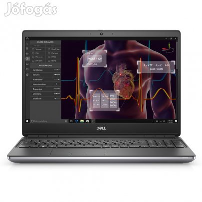 Kiváló, újszerű Dell Precision 7550; Core i7 10850H 2.7GHz/32GB