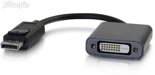 Kiváló, újszerű DisplayPort/DVI adapter kábel 20 cm INTEC PC