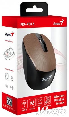 Kiváló, újszerű Genius NX-7015 Rosy Brown vezeték nélküli egér INTEC